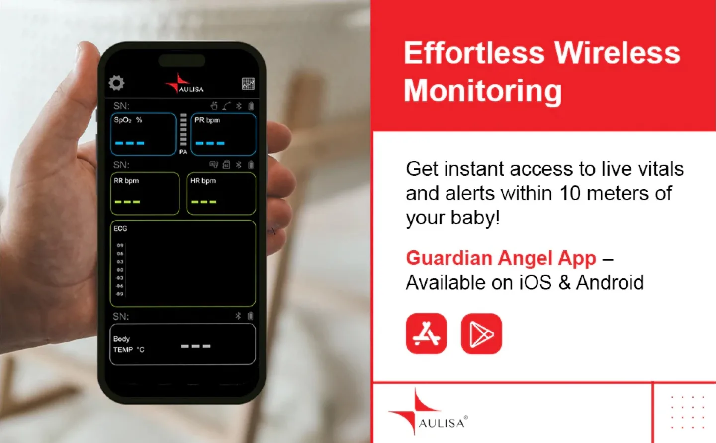 Guardian Angel GA1001 Lite Plus Baby Smart Monitor image indicator(7)