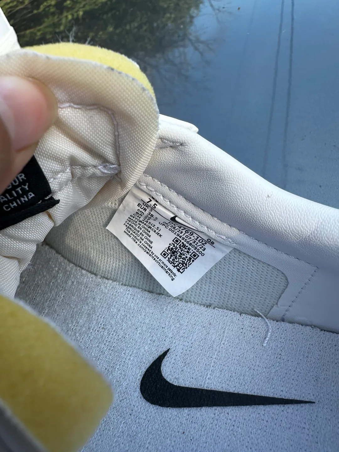 Nike Blazer Low '77 Jumbo White/Black Size 7.5 image indicator(5)