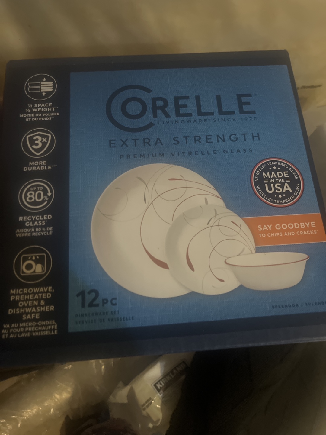 Corelle 12pc Dinnerware Set - Extra Strength