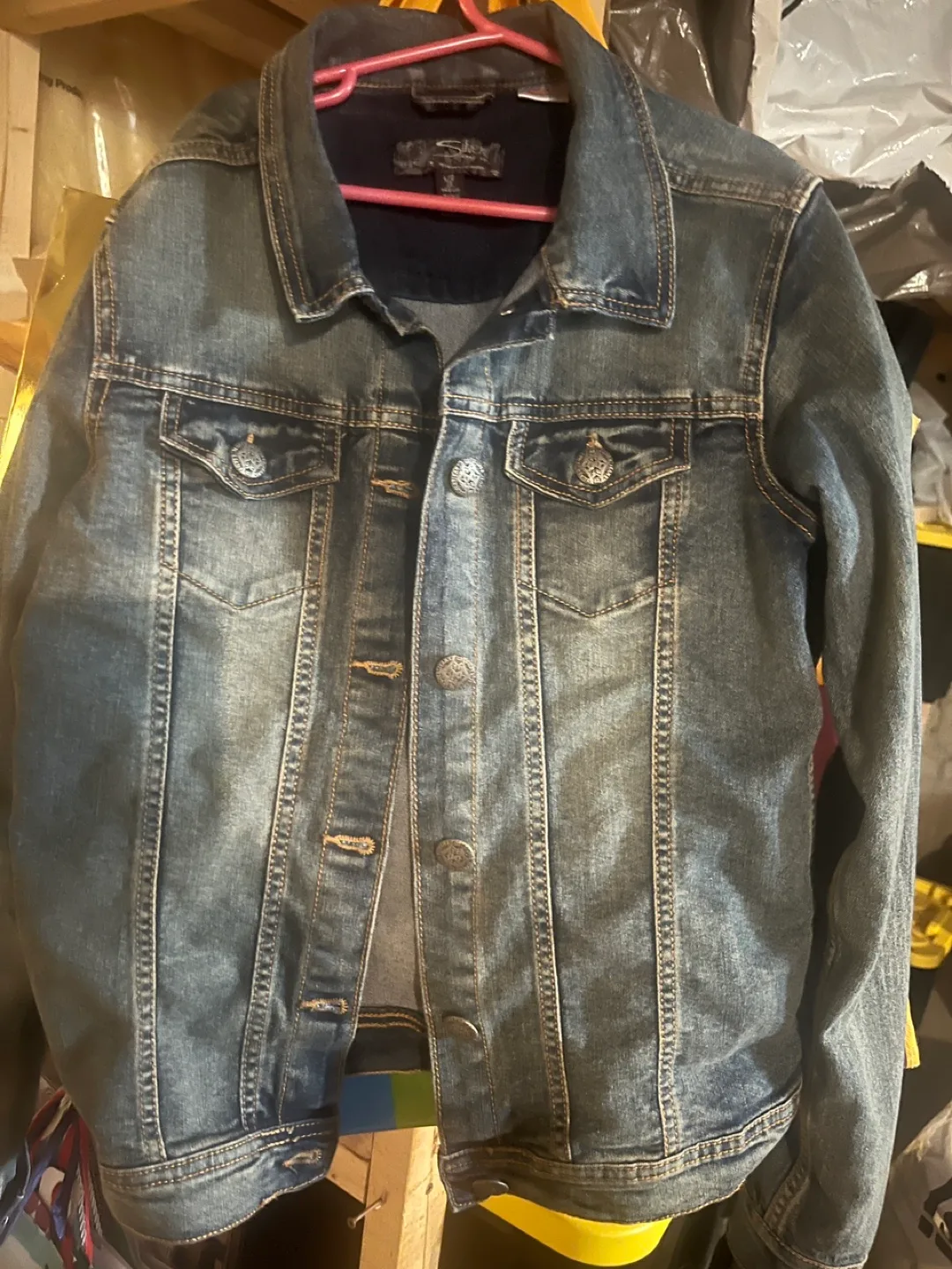 Silver Jeans Co. Denim Jacket, Size 12 thumbnail