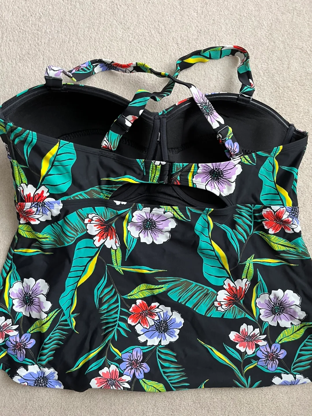 Old Navy 2X Plus Floral Tankini Top image indicator(2)