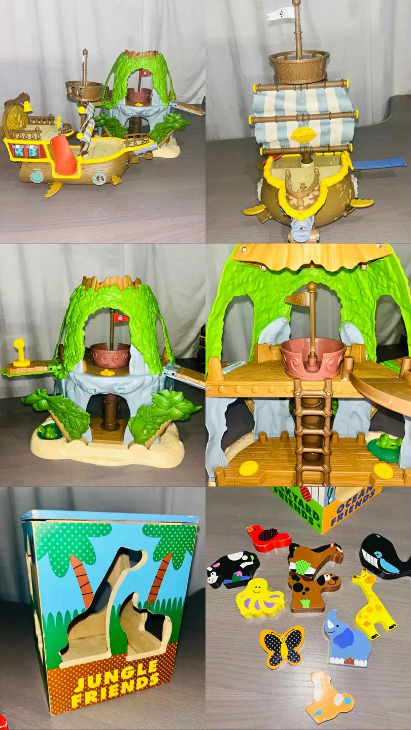 JAKE & THE NEVERLAND Pirate Ship & Island Hideout Playset thumbnail