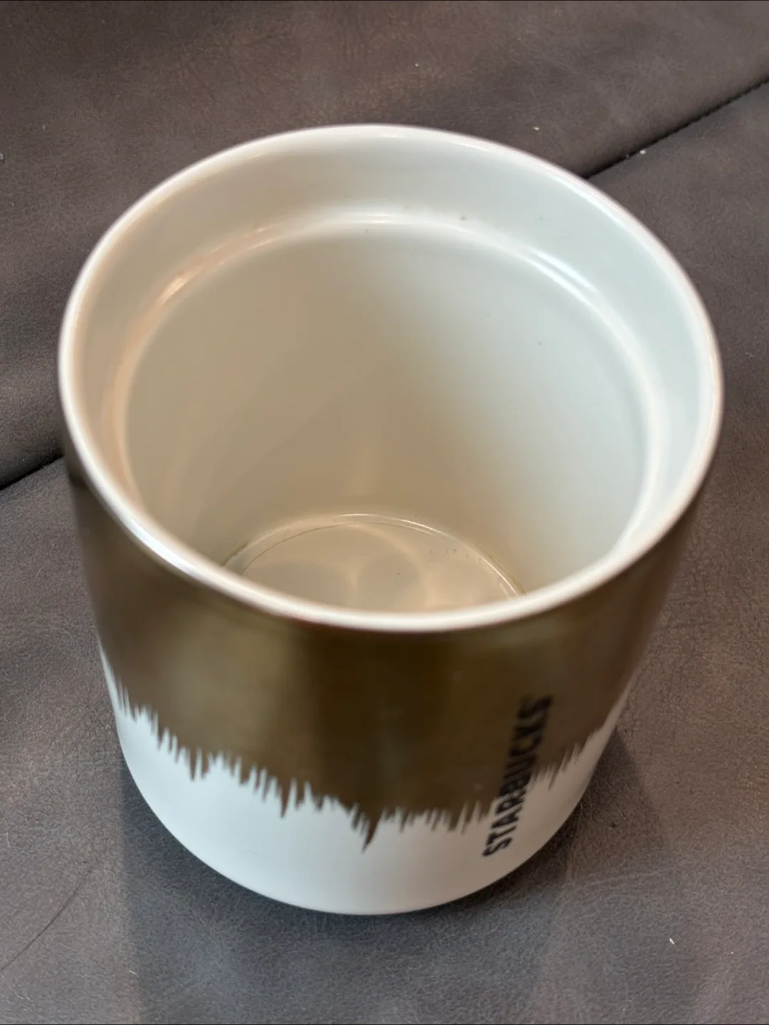 Starbucks Gold & White Travel Mug image indicator(3)