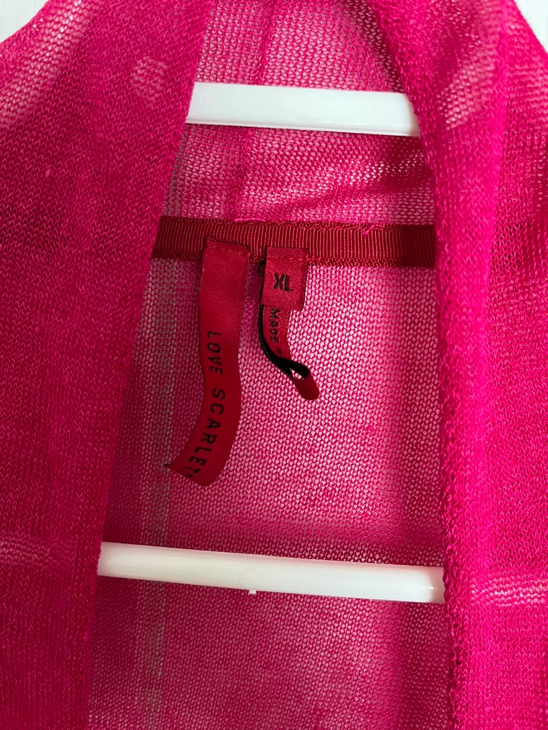 Love Scarlett Pink Cardigan - Size XL image indicator(5)