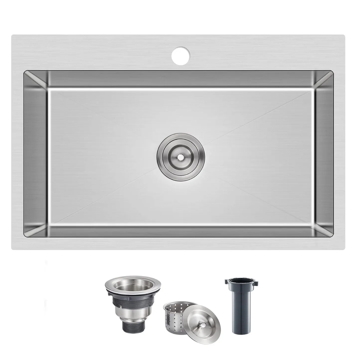 New MENATT 28" Drop-in Kitchen Sink Stainless
