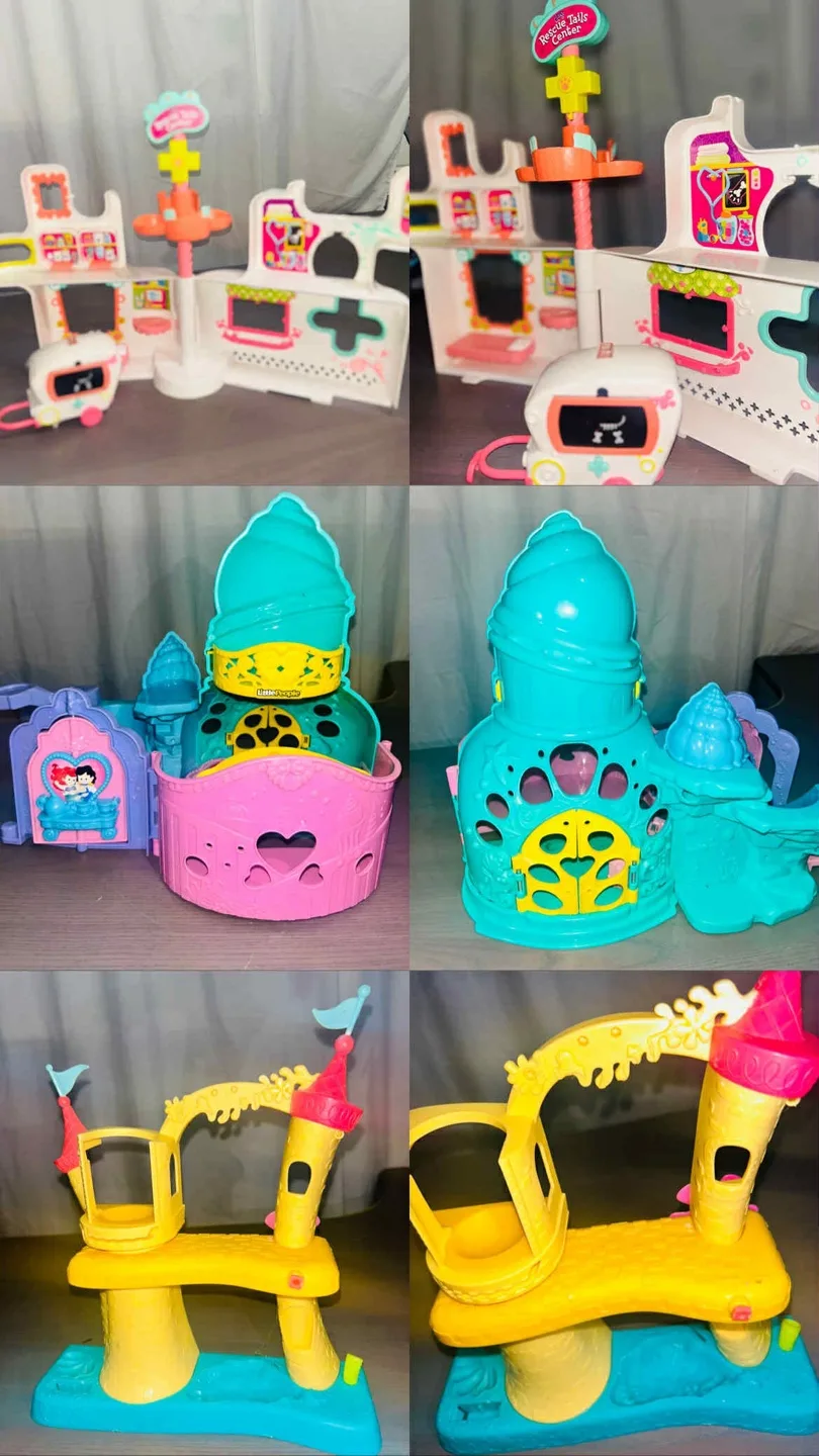 Littlest pet shop Rescue hospital & Ariel castle thumbnail