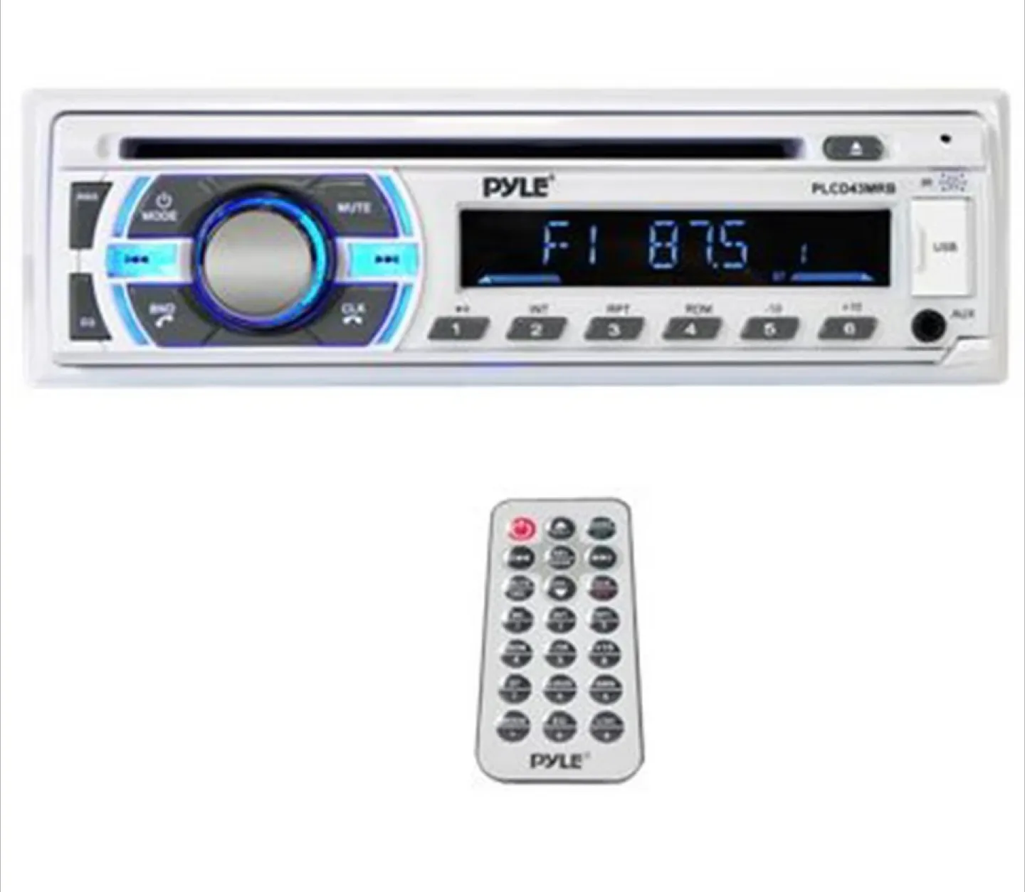 PYLE PLCD43MRB - Marine - CD receiver - in-dash - Single-DIN thumbnail