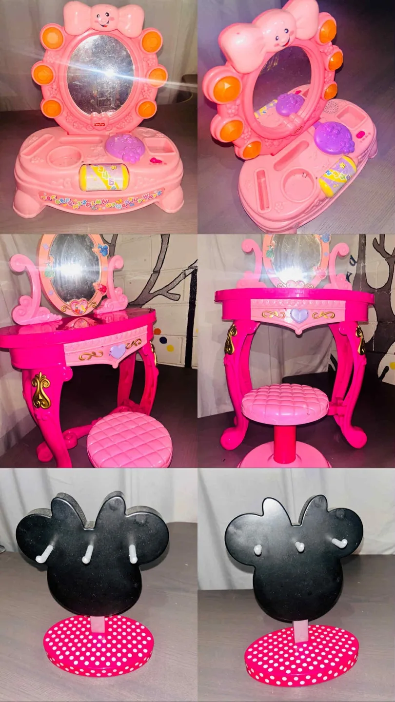 Vanity’s with Minnie Mouse jewellery stand set! thumbnail