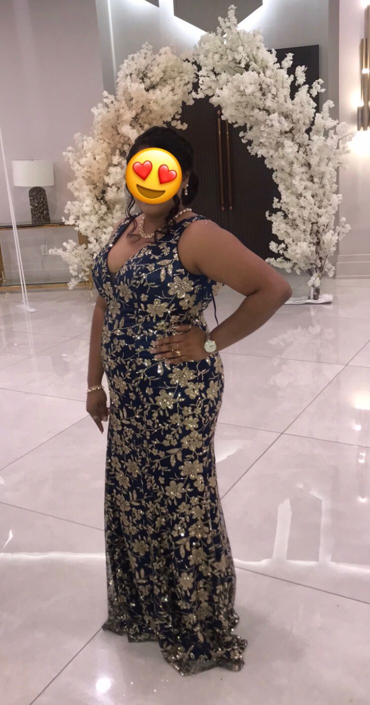 Stunning navy blue dress