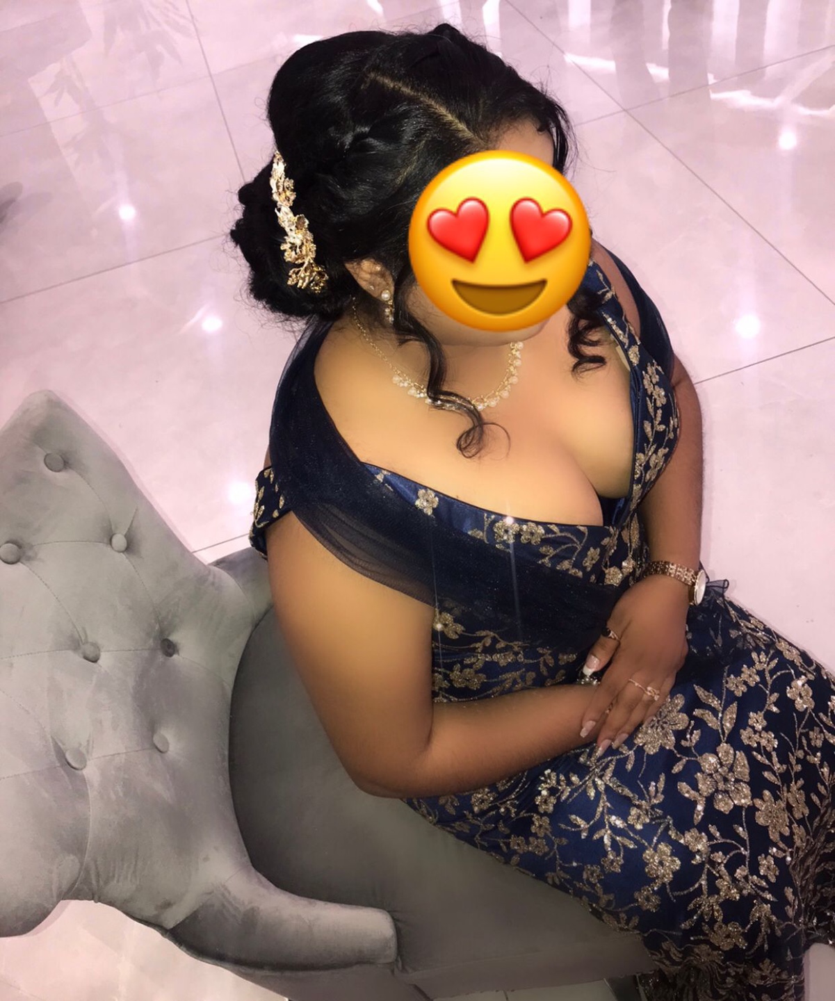 Stunning navy blue dress - photo 2