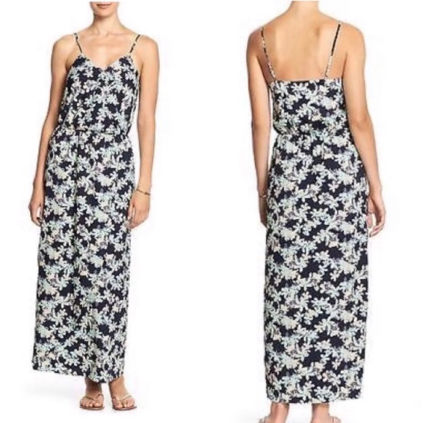 New Women’s Banana Republic Floral Maxi Dress thumbnail