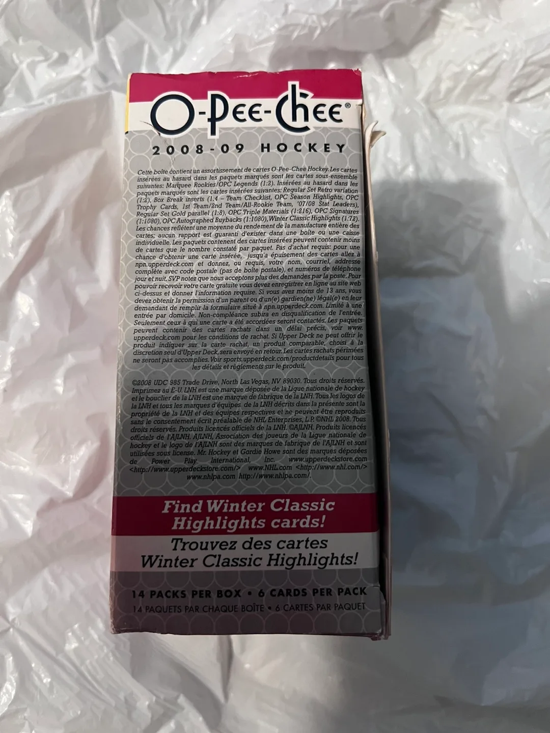 O-Pee-Chee 2008-09 Hockey Card Box image indicator(3)