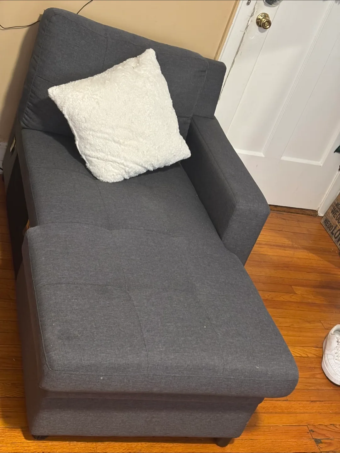 Gray Sleeper Chair Bed thumbnail