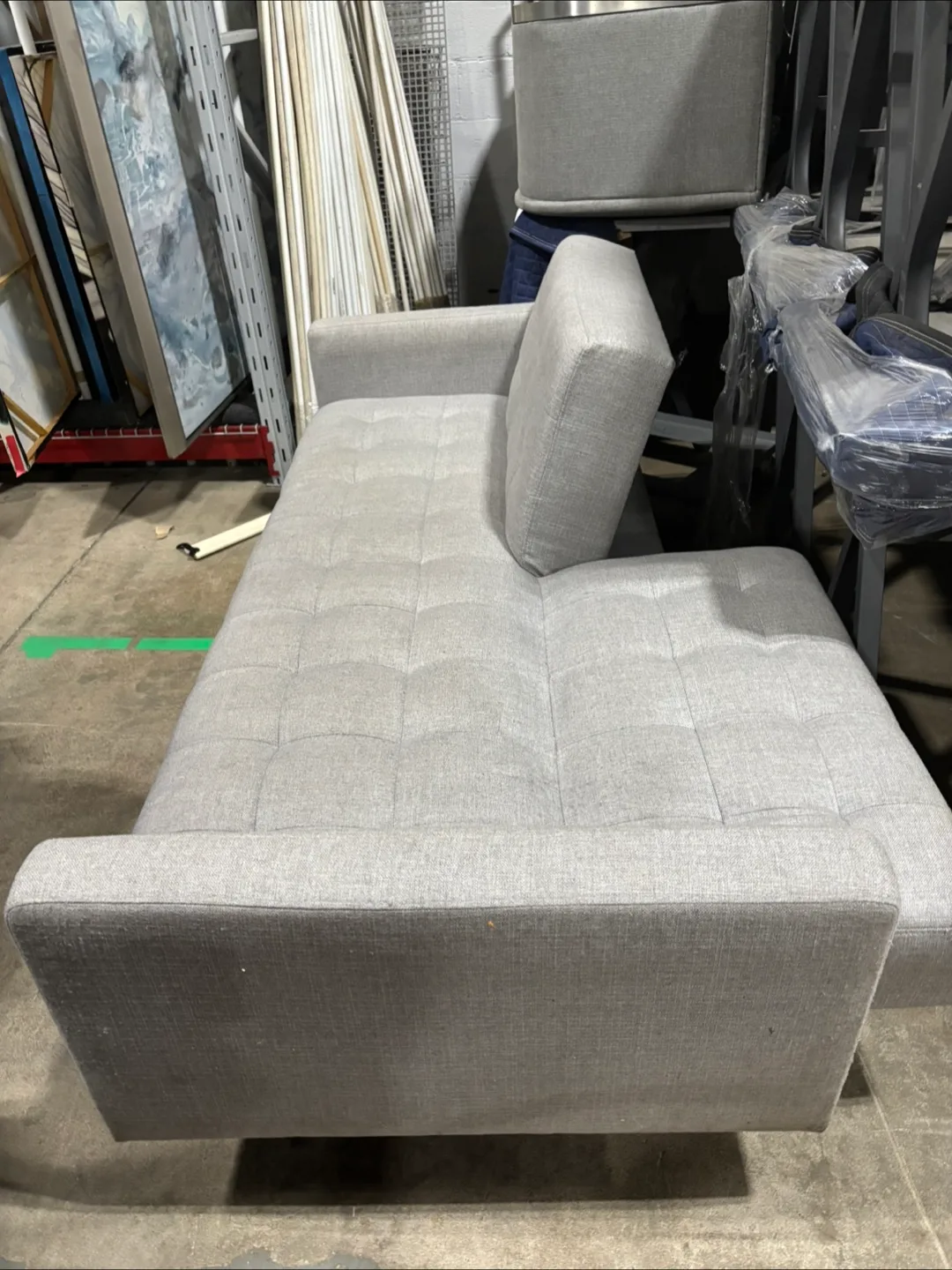 Gray Futon Sofa Bed thumbnail