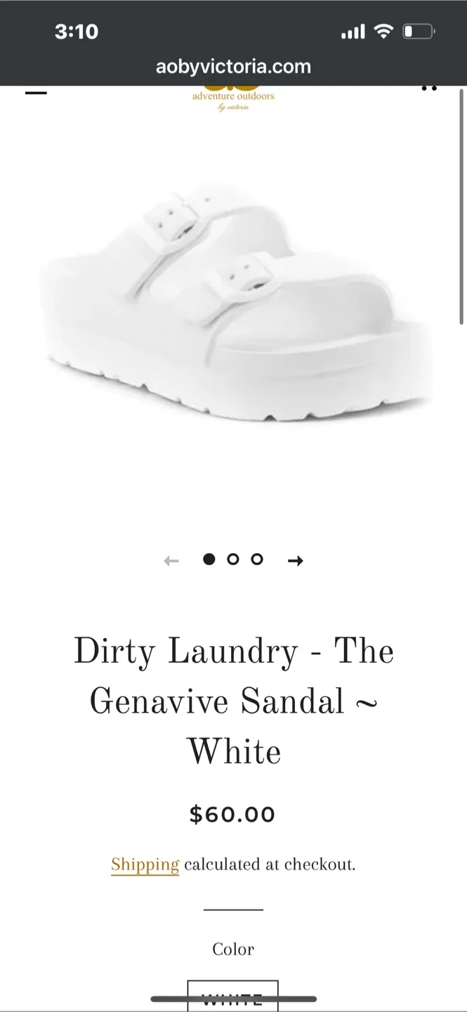 Dirty Laundry Genavive White Sandals - Size 9 image indicator(2)