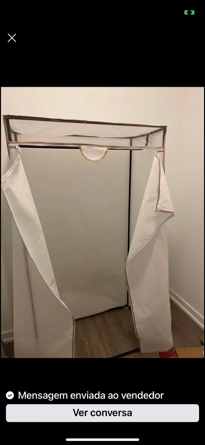 Portable Wardrobe with Cover  and shoe rack thumbnail