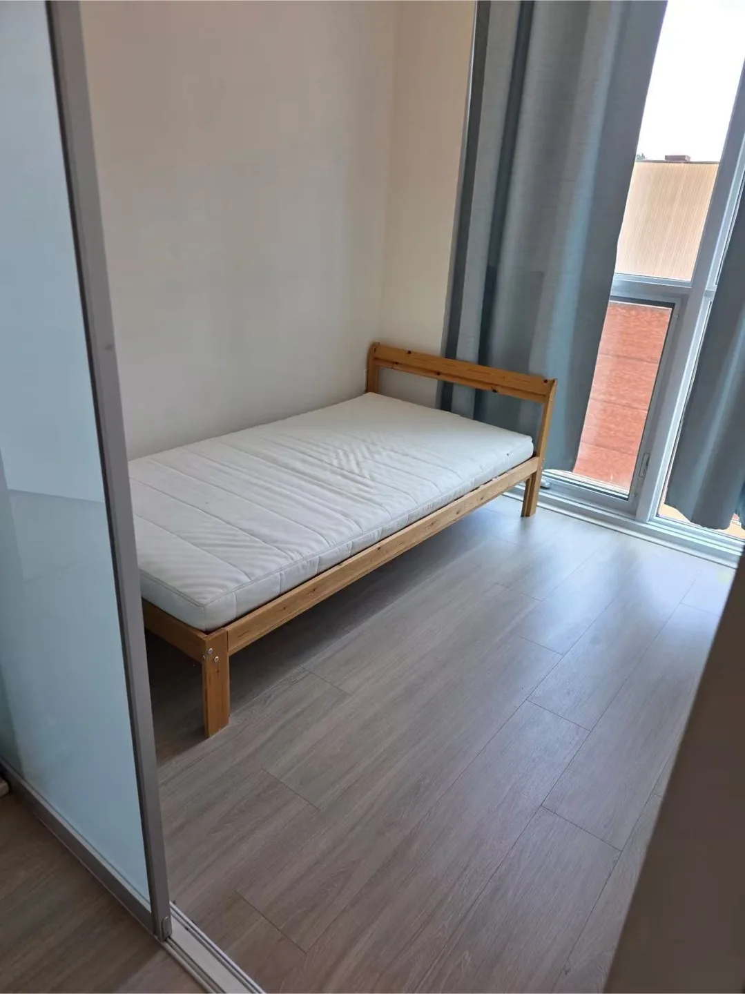Single Size Bed Frame with Mattress thumbnail