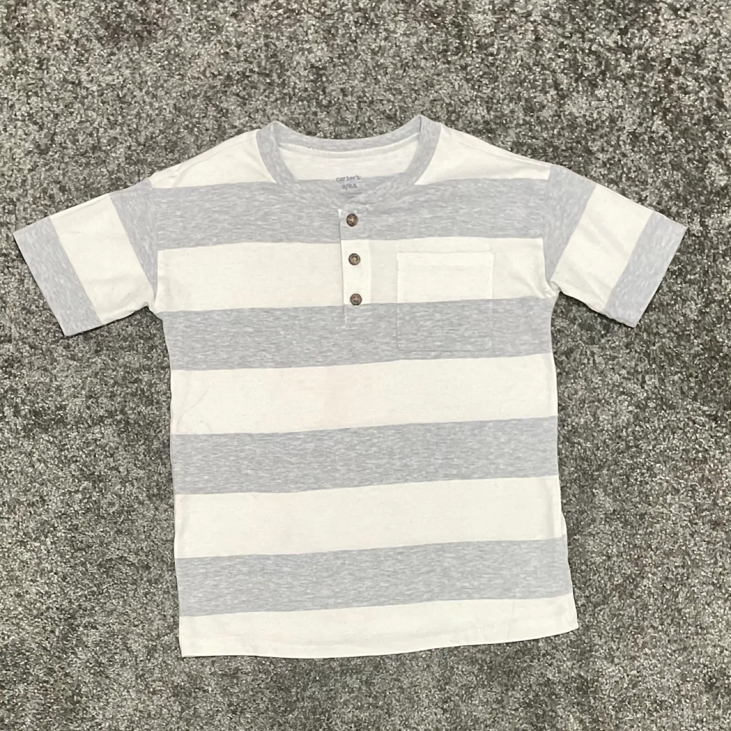 Carter's Striped Gray and Blue Jeans image indicator(2)