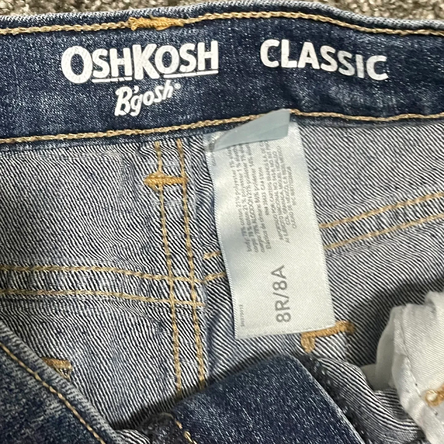 Carter's Striped Gray and Blue Jeans image indicator(7)