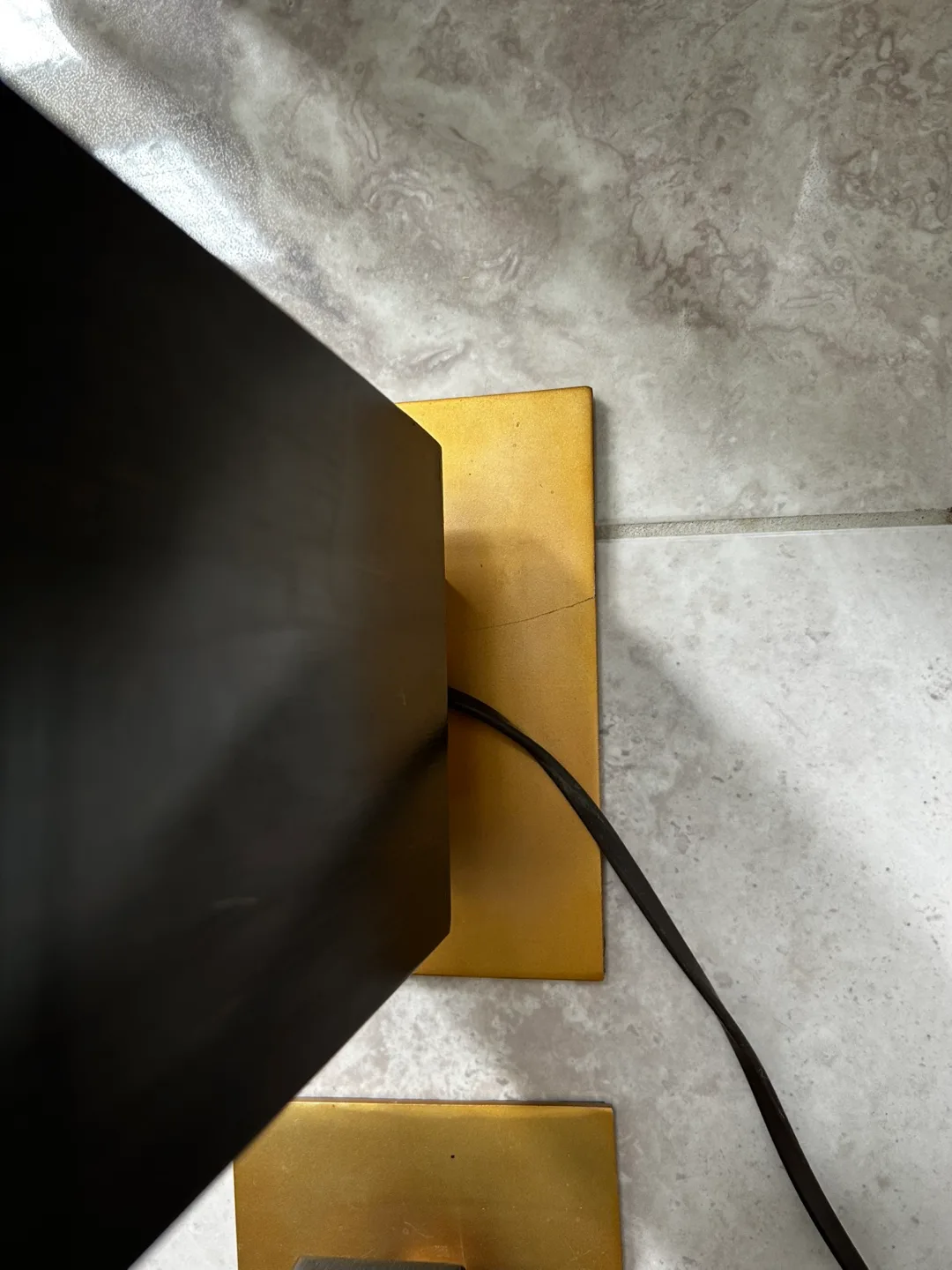 Pair of Modern Black & Gold Accent Lamps image indicator(2)