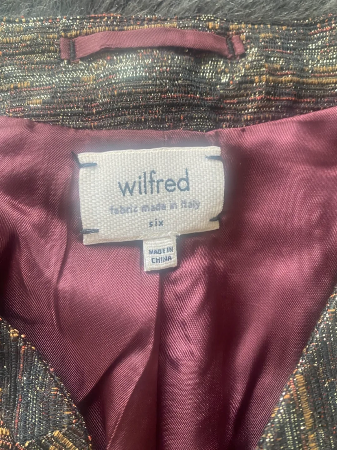 Wilfred Metallic Blazer - Size Six image indicator(3)