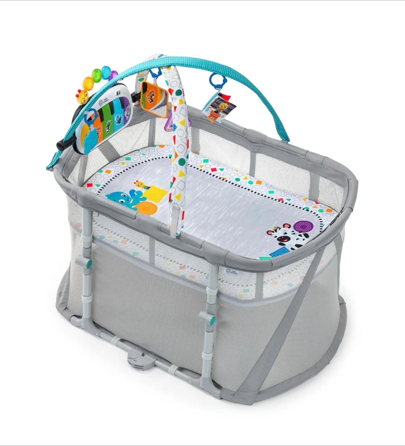 NEW Baby Einstein Kick & Snooze 3-in-1 Playard + FREE 🎁 thumbnail