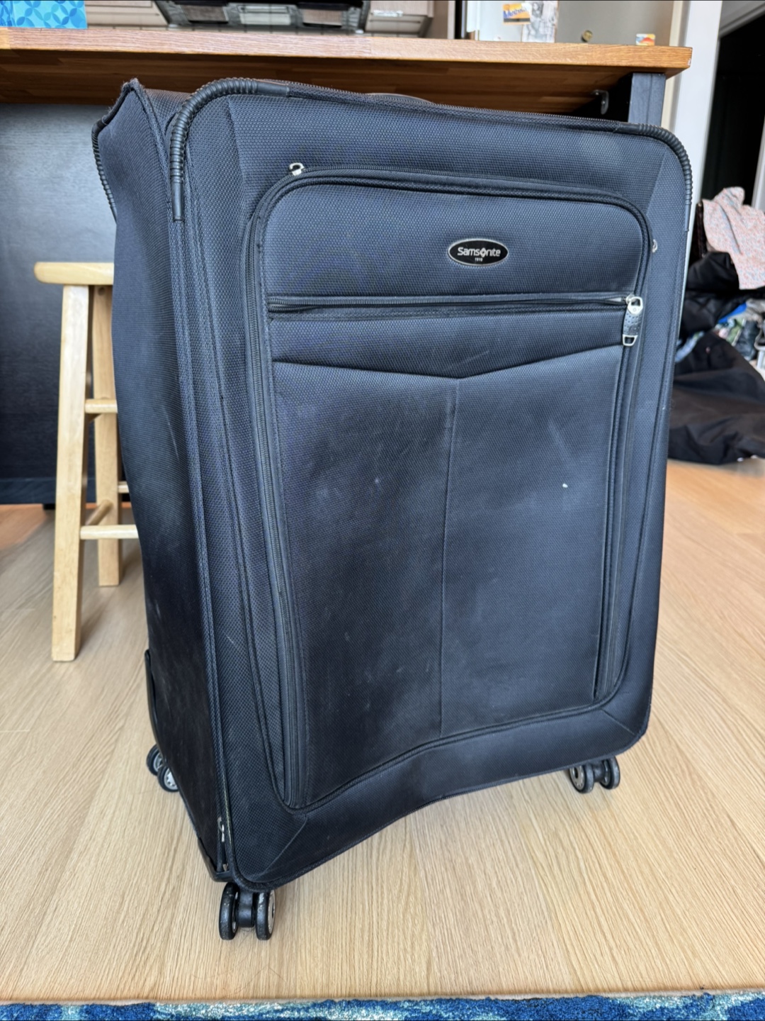Samsonite Black Checked Suitcase and Carry-on Suitcase - photo 4
