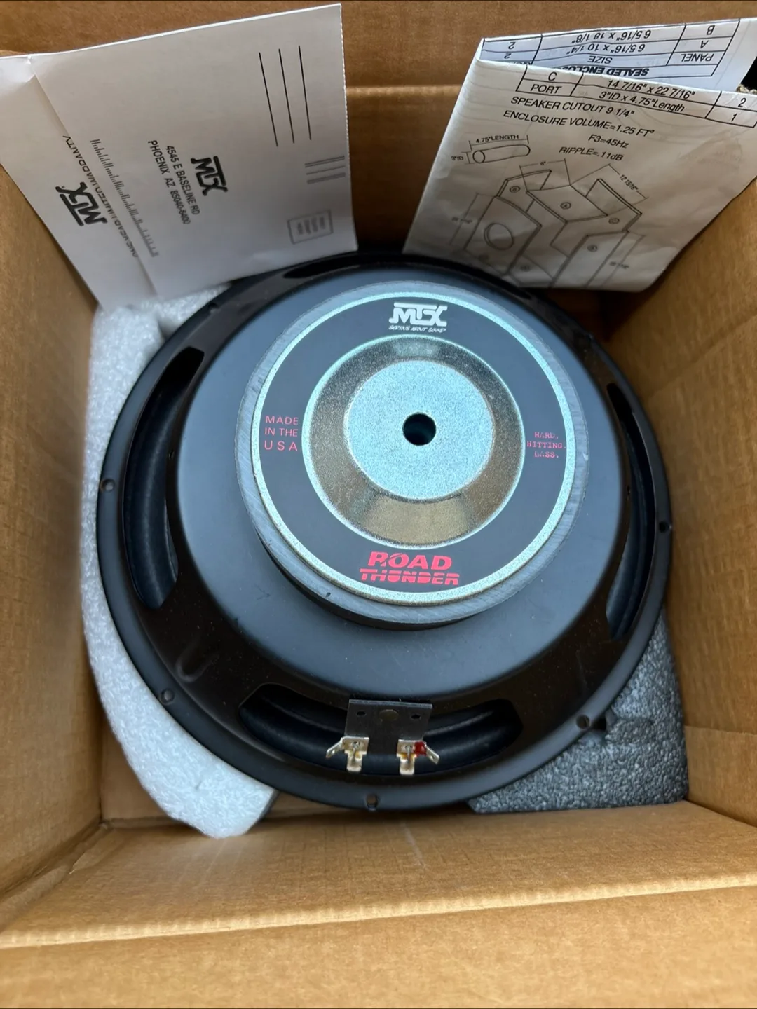 MTX Road Thunder RT1040 10" Subwoofer image indicator(2)