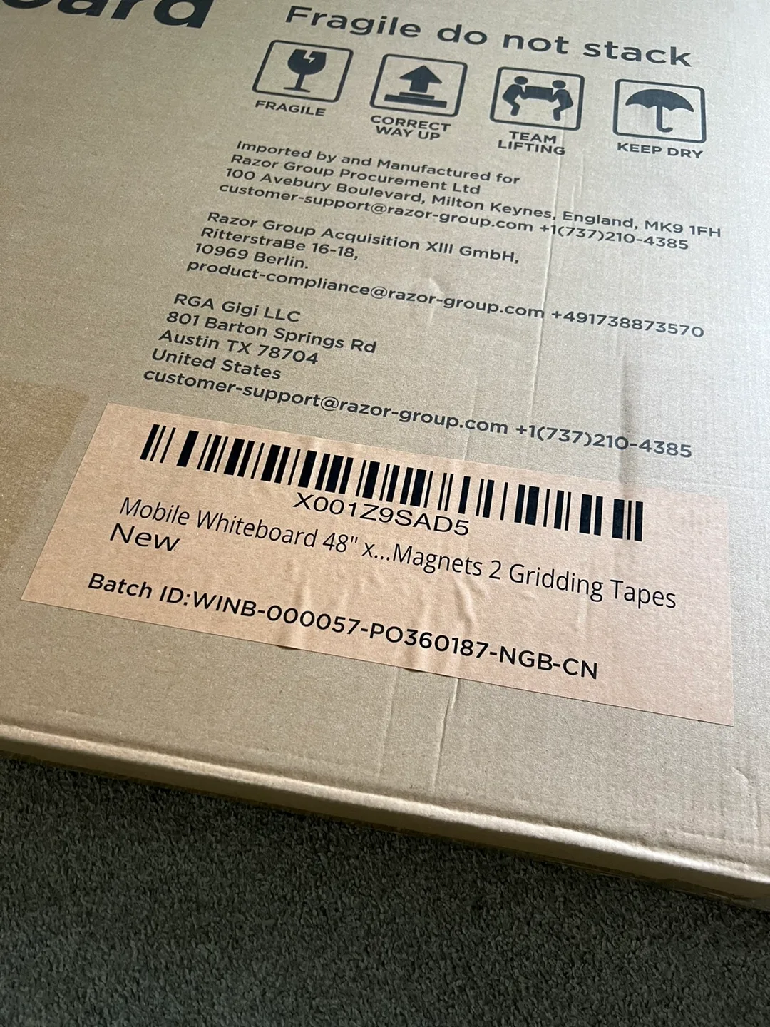 SEALED Mobile Whiteboard 48" x 32” + Accessories image indicator(4)