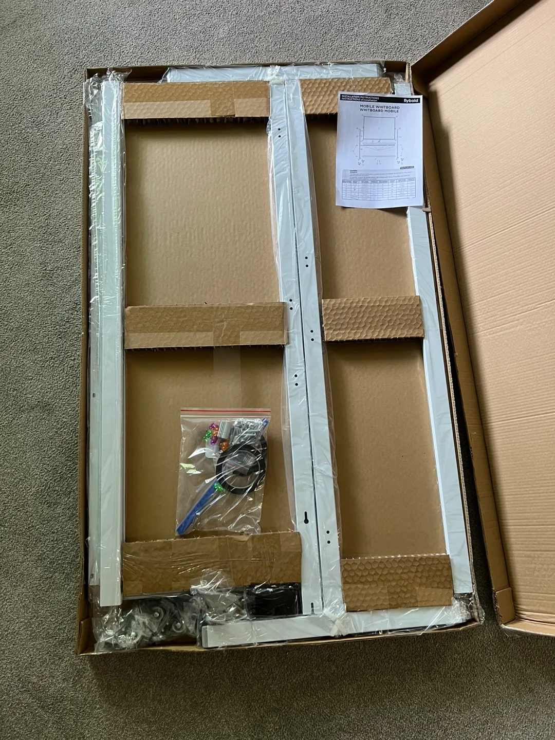 SEALED Mobile Whiteboard 48" x 32” + Accessories image indicator(5)