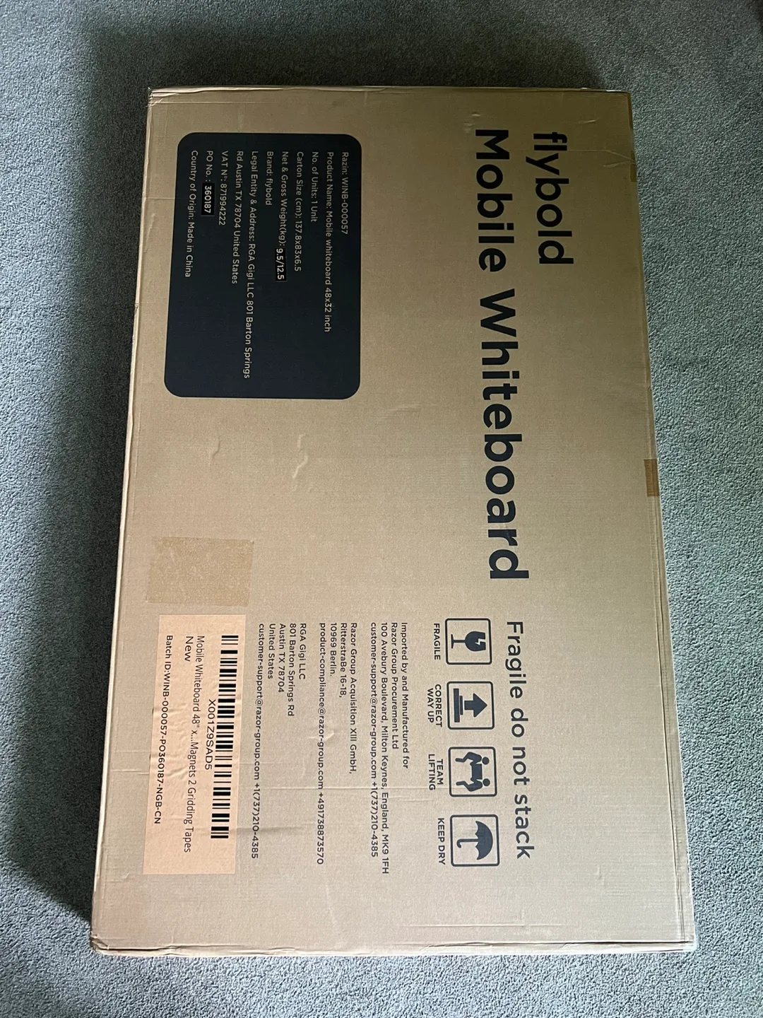 SEALED Mobile Whiteboard 48" x 32” + Accessories image indicator(2)