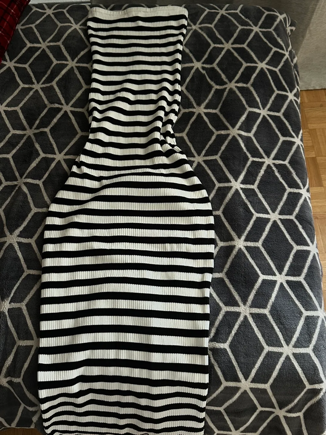 Bershka Striped Bodycon Dress - Size M thumbnail