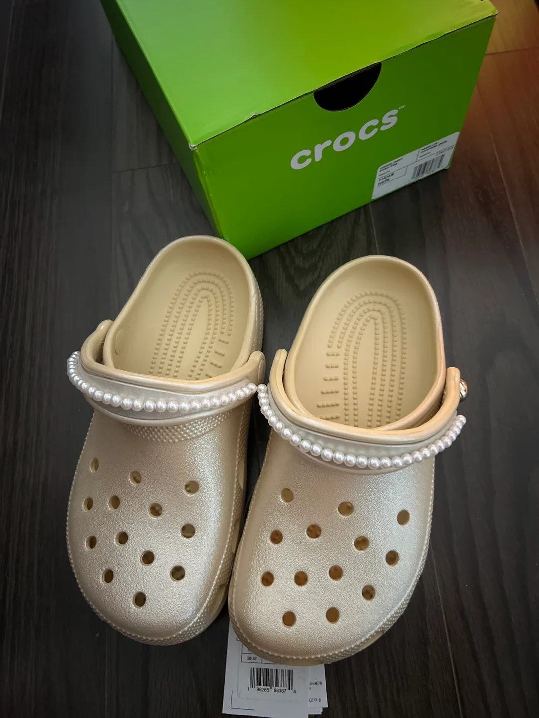 Crocs Classic Pearl Strap Clog, Women's 6/Men's 4 thumbnail