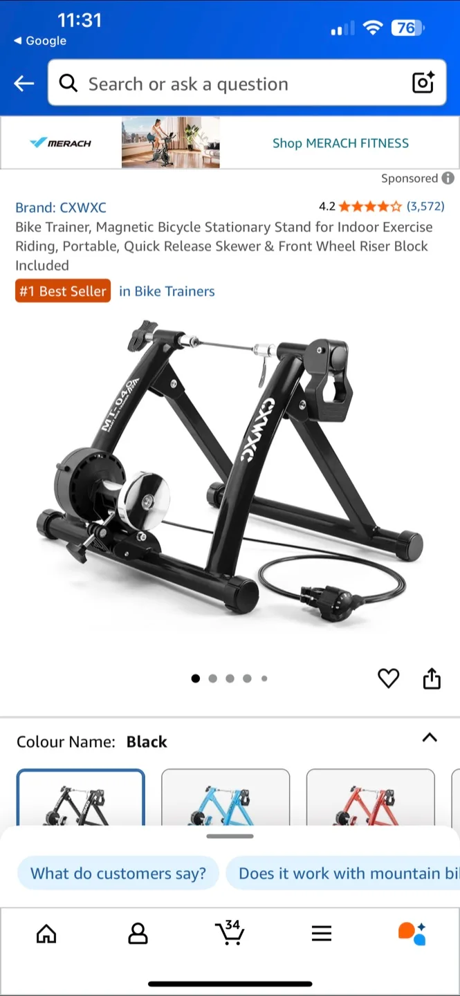 Schwinn Bicycle Trainer - Indoor Exercise Bike thumbnail