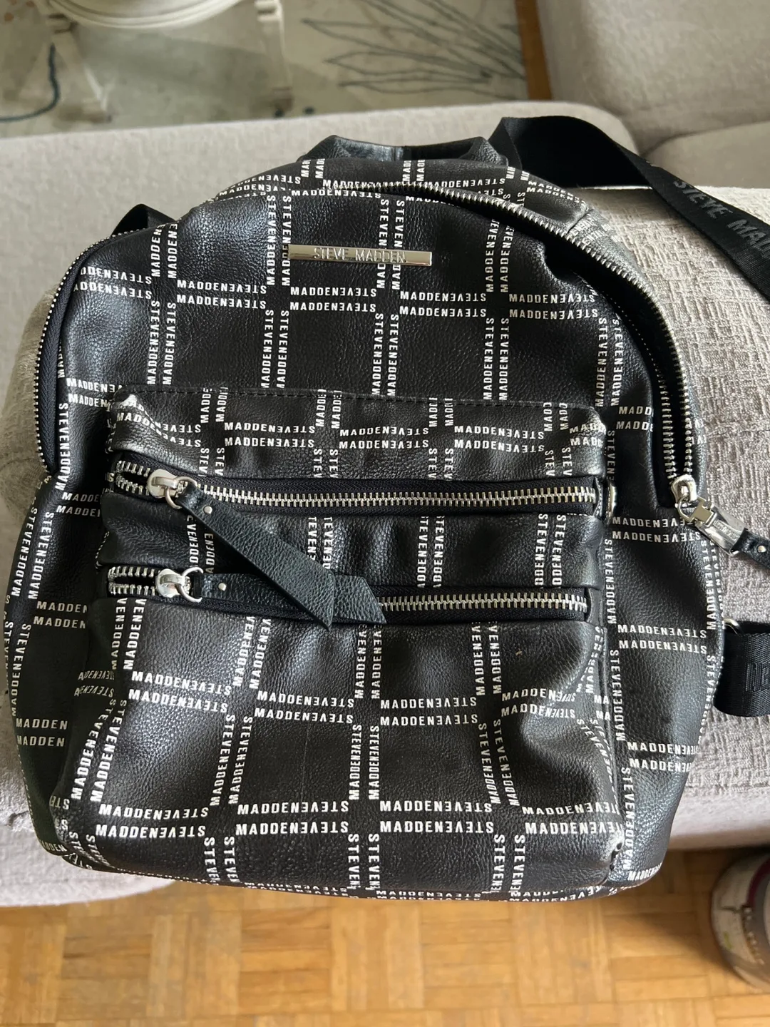 Steve Madden Black Backpack thumbnail