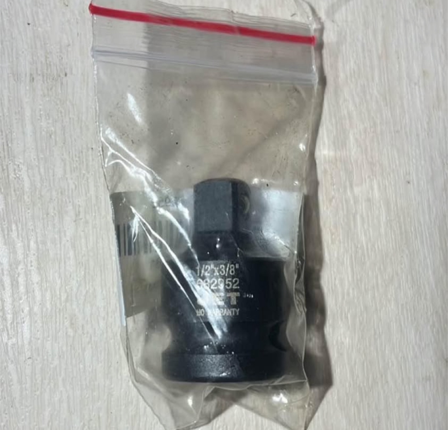 New Gray Impact Socket 1/2" x 3/8"