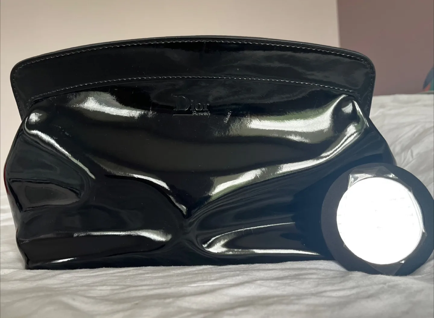 Dior Beaute Black Cosmetic Pouch with Mirror image indicator(3)
