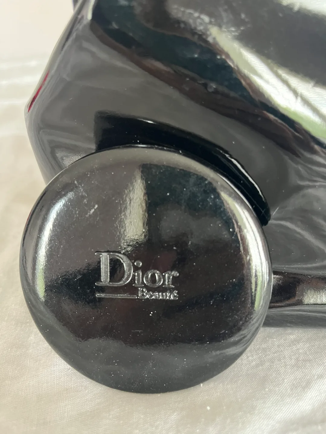 Dior Beaute Black Cosmetic Pouch with Mirror image indicator(2)