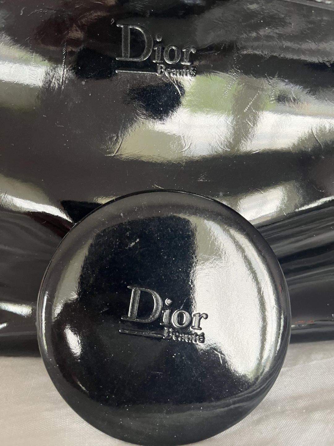 Dior Beaute Black Cosmetic Pouch with Mirror - photo 5