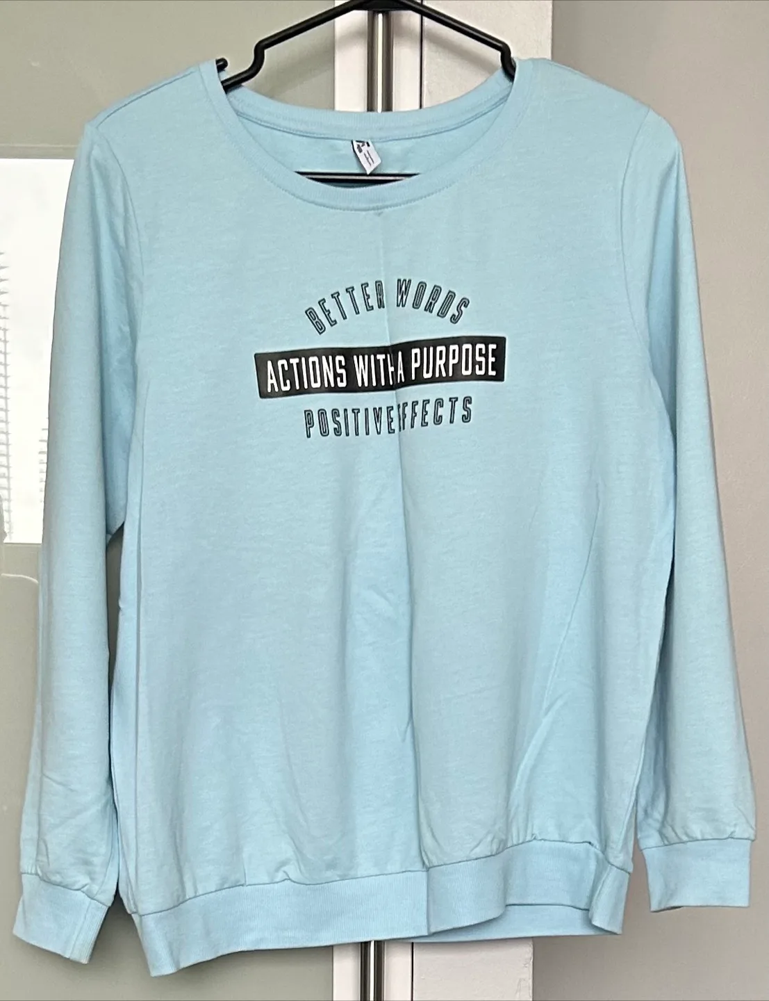 Fame Forever Light Blue Sweatshirt - Size L thumbnail