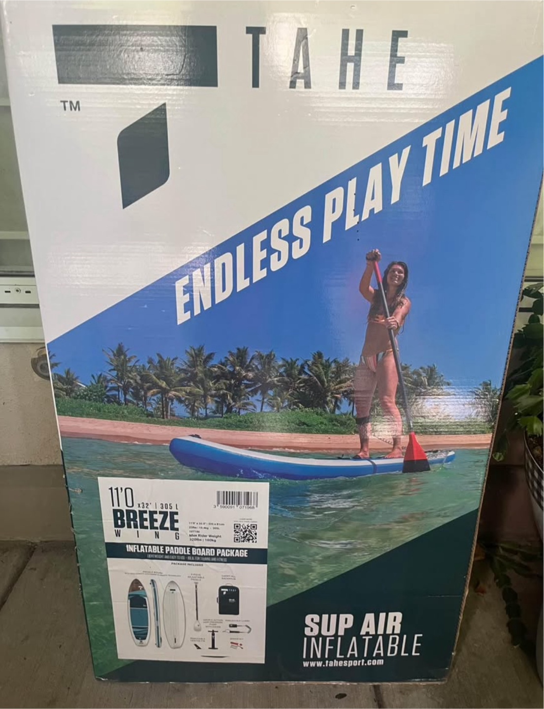 TAHE Breeze Wing 11'0" Inflatable Paddle Board Package