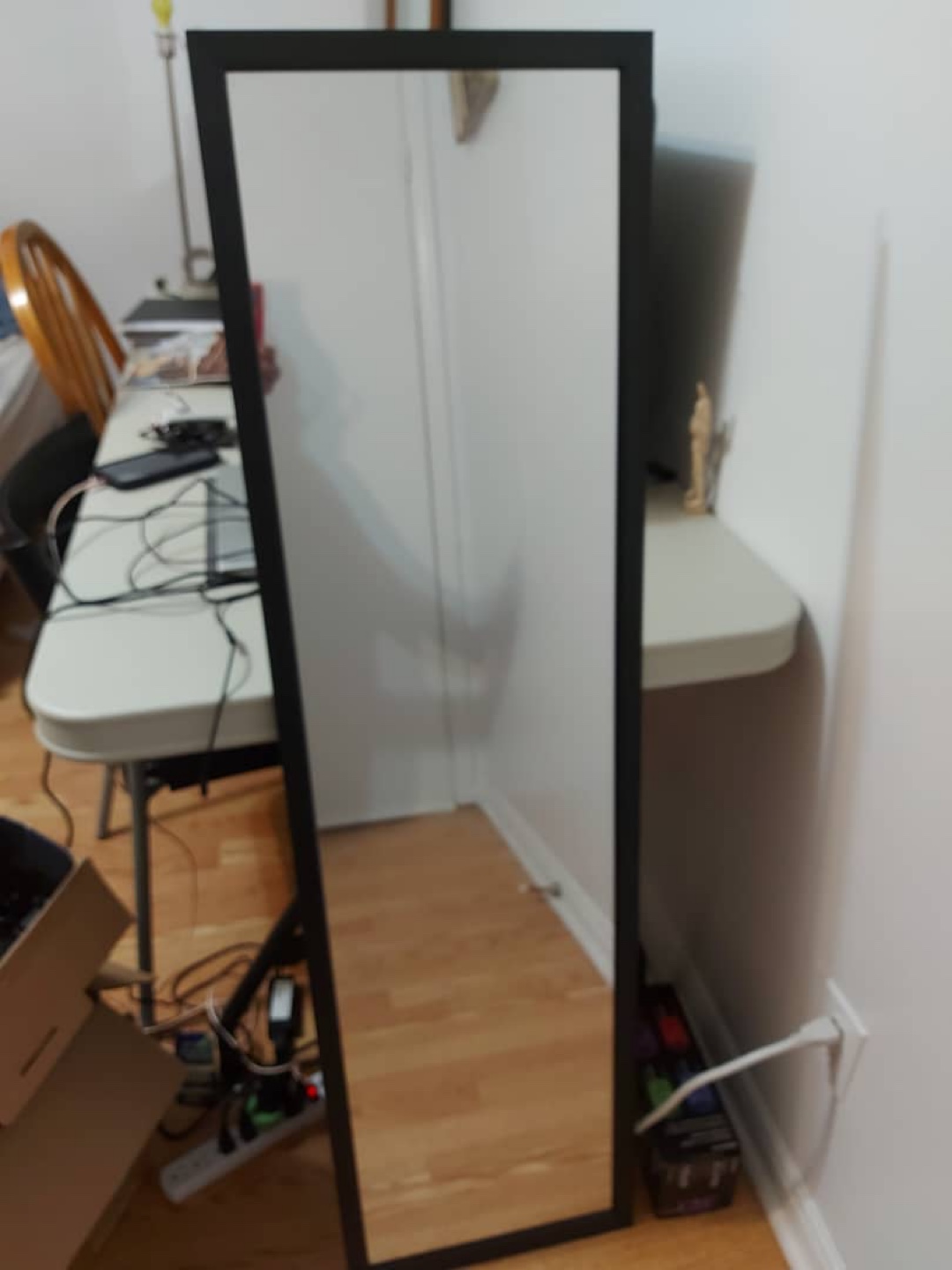 Black Framed Standing Mirror