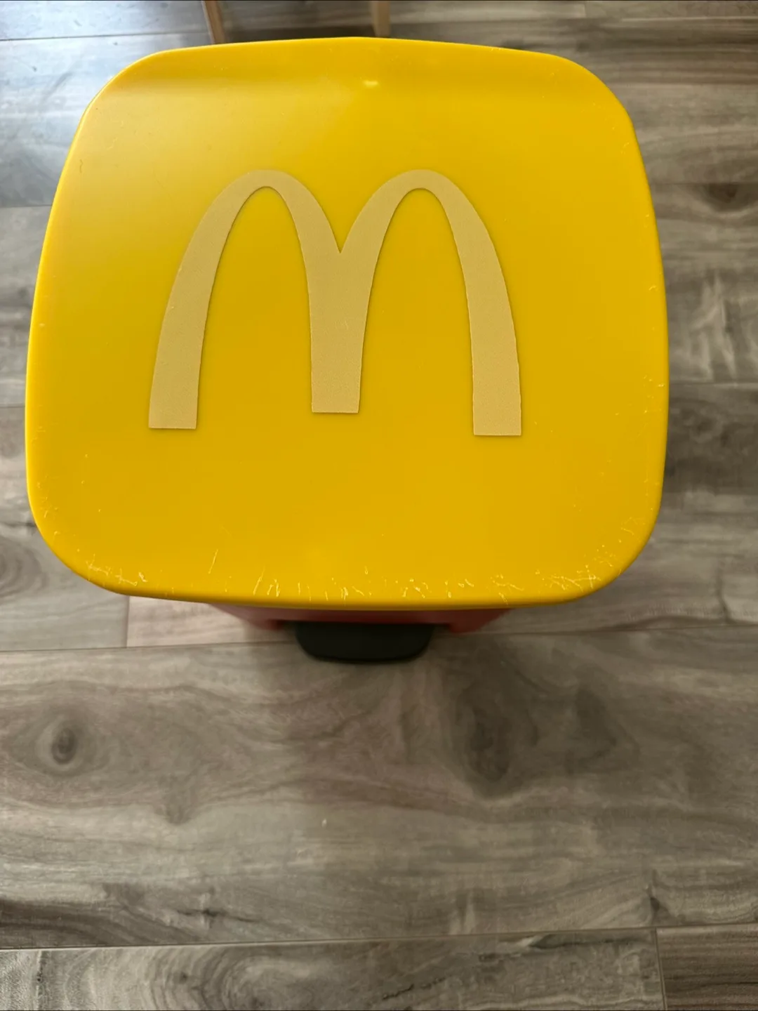 McDonald's Branded Trash Can - Red & Yellow thumbnail