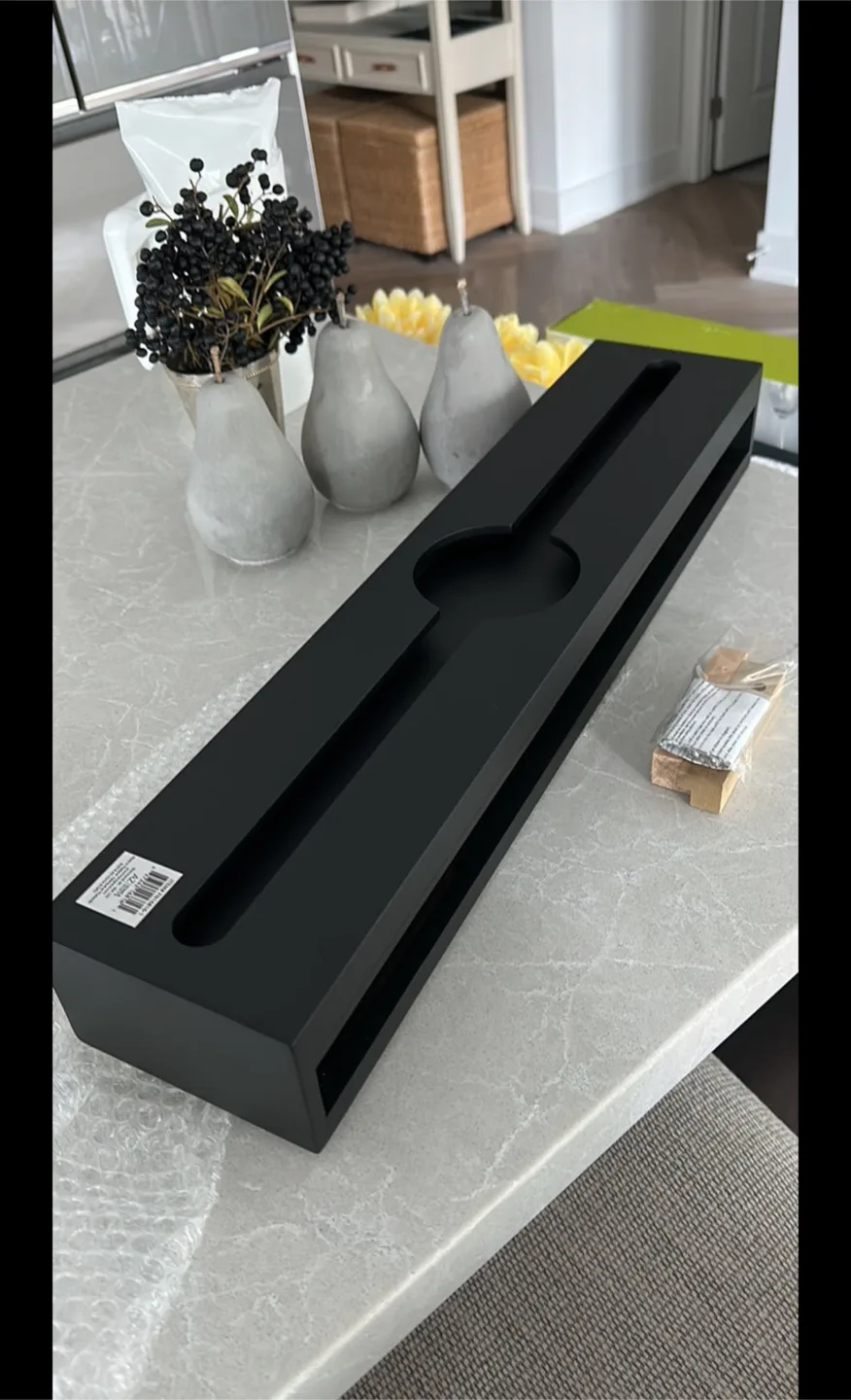 Kiera Grace Pinot Wine Glass Shelf - Black Finish image indicator(4)