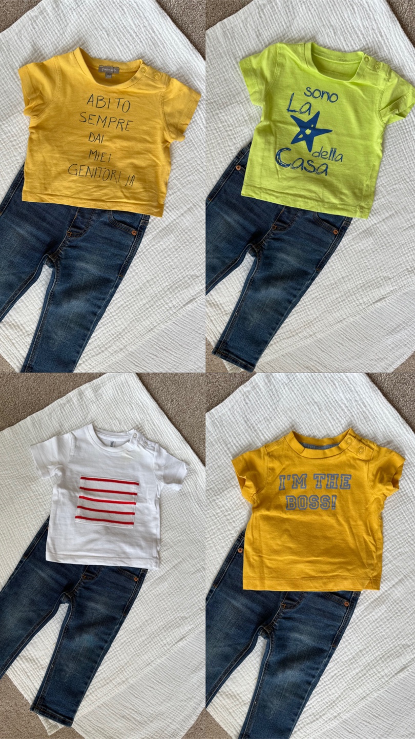 Baby Clothes Bundle 3-6 months- Assorted T-Shirts & Jeans - photo 2