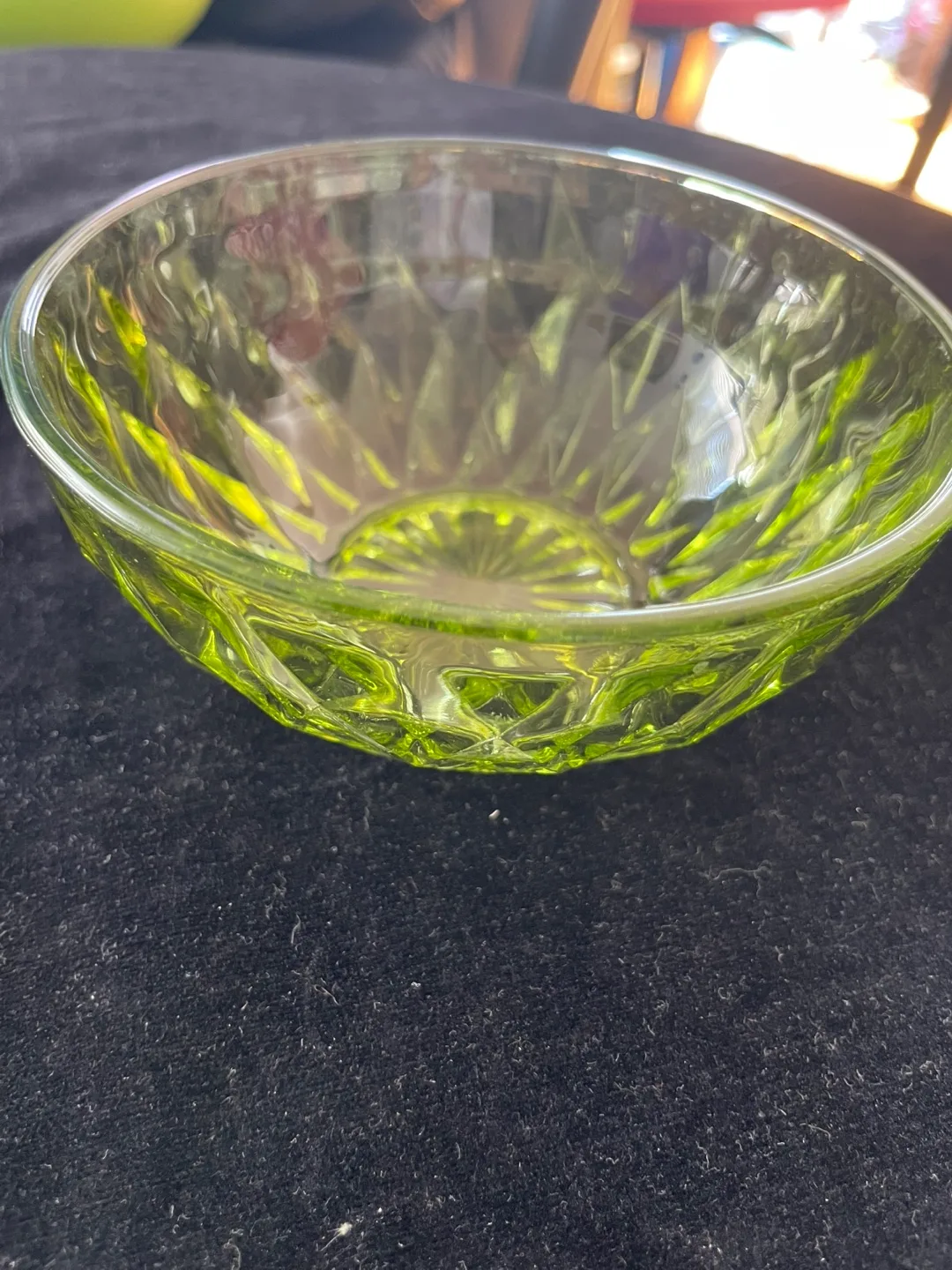 Green Glass Bowl thumbnail