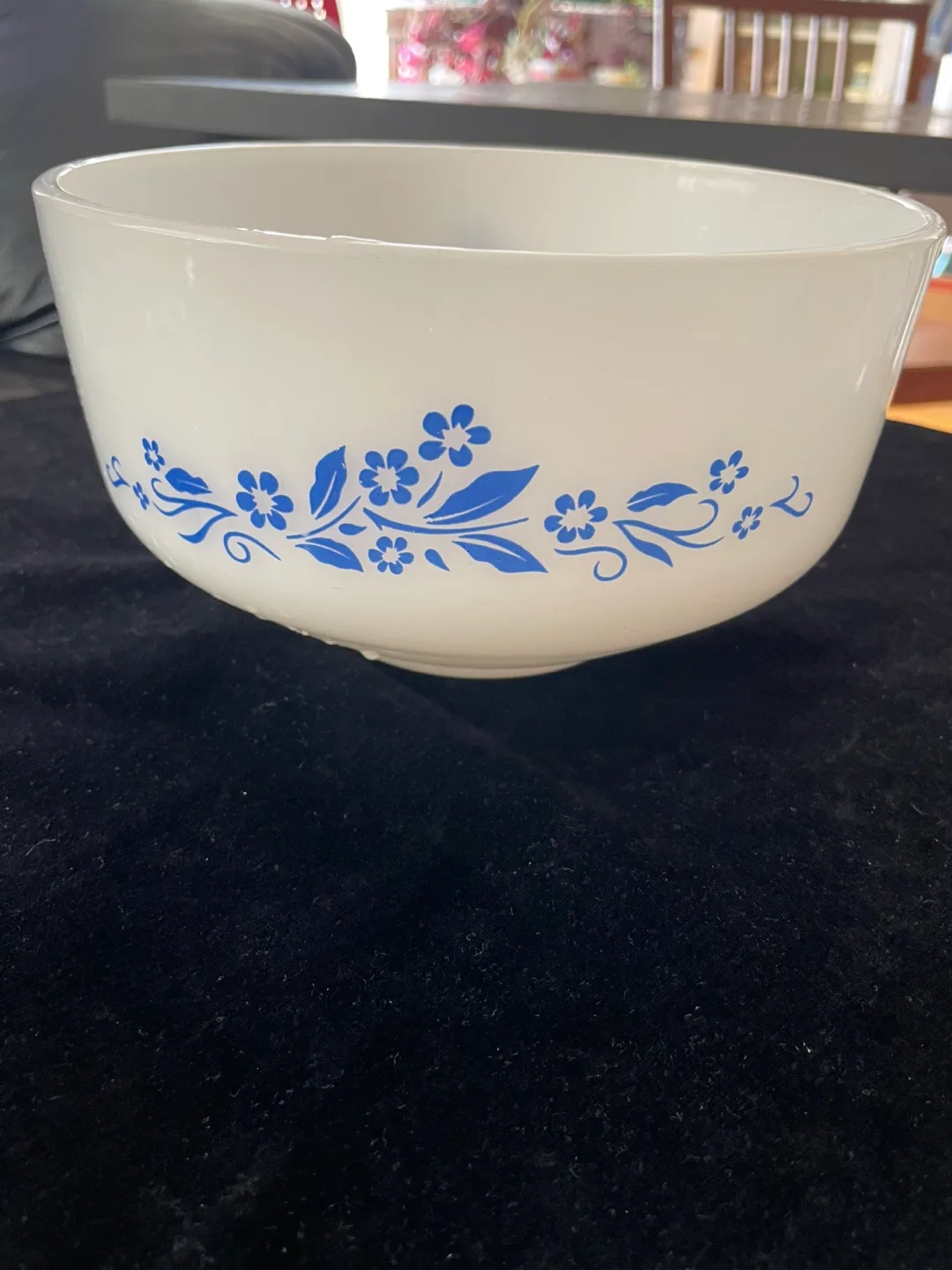 White & Blue Floral Bowl thumbnail