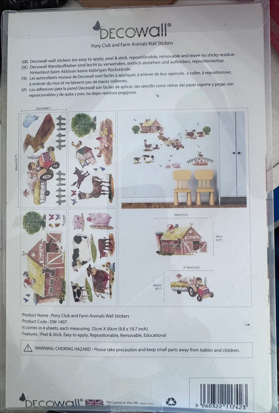 Decowall Pony Club & Farm Animals Wall Stickers thumbnail