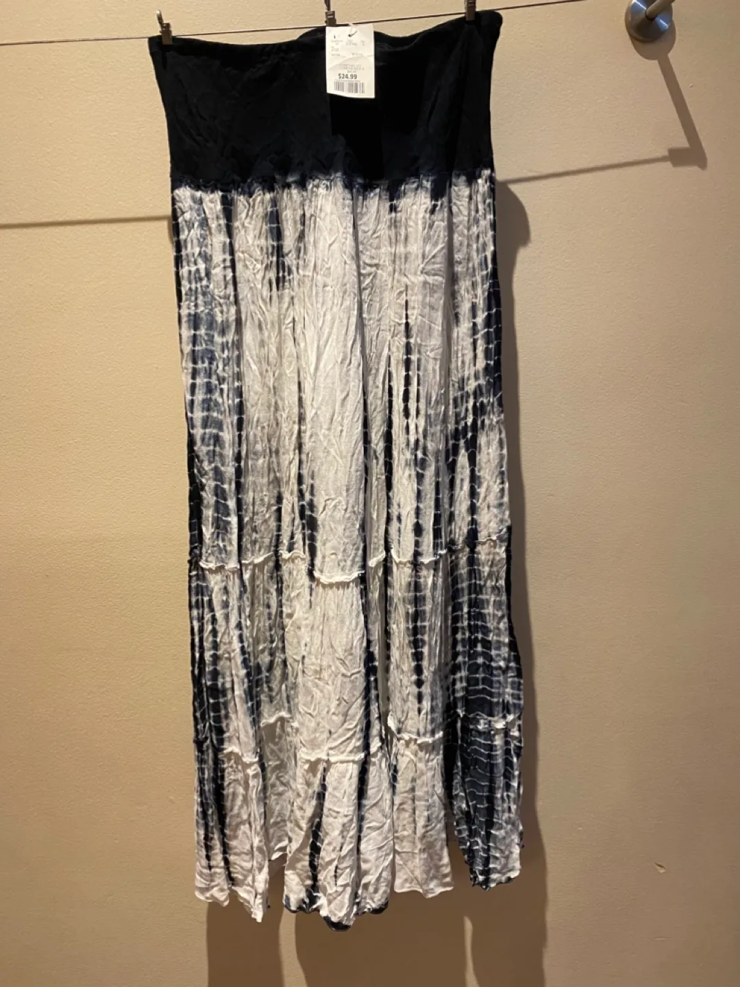 Tie-dye tiered skirt thumbnail