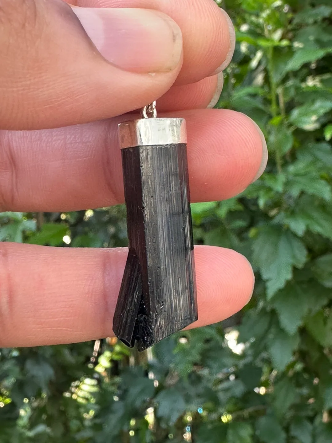 Black Tourmaline Crystal Pendant thumbnail